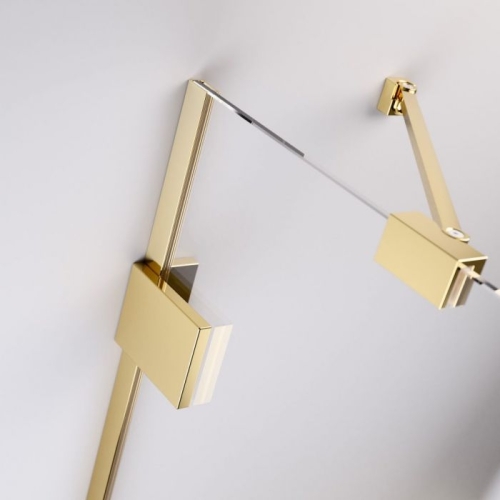 Radaway Essenza Pro Gold DWJ 120 J zuhanyajtó, arany színű zsanér 10099120-09-01R