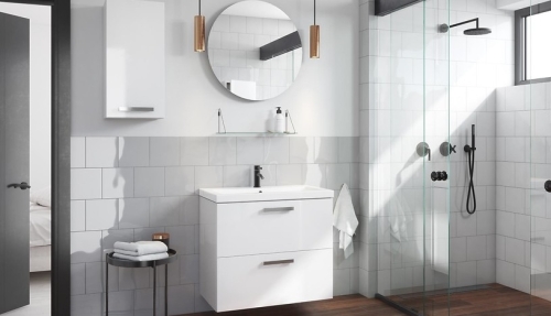 Cersanit Melar tükör polccal, fehér S573-012