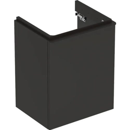 Geberit Smyle Square alsó szekrény kézmosóhoz, egy ajtóval, balra nyíló, 49.2x61.7x40.6cm, matt lakkozott láva 500.364.JK.1
