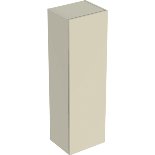 Geberit Smyle Square középmagas szekrény, egy ajtóval, 36x118x29.9cm, magasfényű lakkozott homokszürke 500.361.JL.1