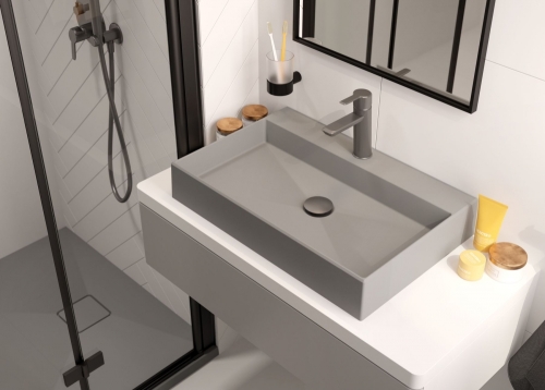Deante Arnika Titanium mosdócsaptelep, click-clack leeresztővel BQA D21M