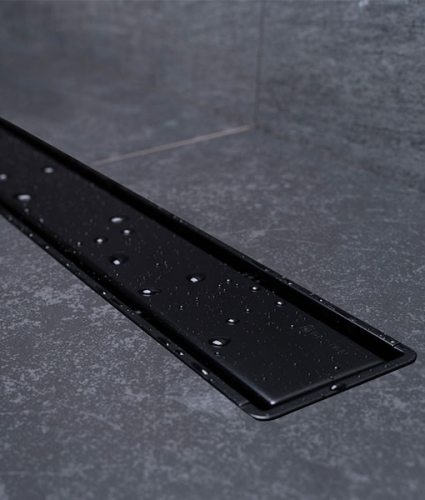 Pestan Confluo Primo Compact Line Matte black zuhanyfolyóka, 750 mm 13702525