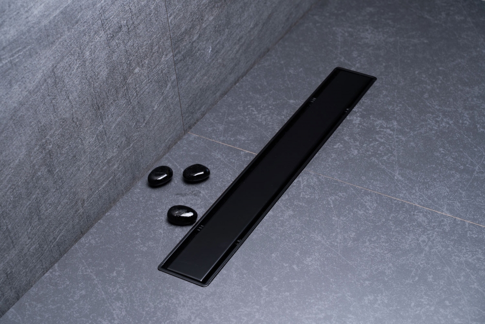 Pestan Confluo Primo Compact Line Matte black zuhanyfolyóka, 750 mm 13702525