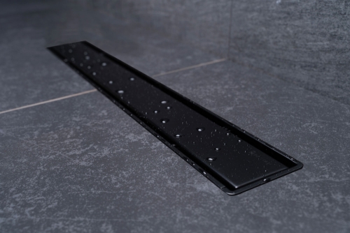 Pestan Confluo Primo Compact Line Matte black zuhanyfolyóka, 750 mm 13702525