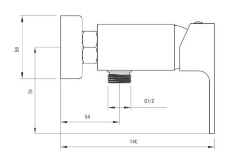 Deante Anemon Bis zuhany csaptelep BCZ 040M