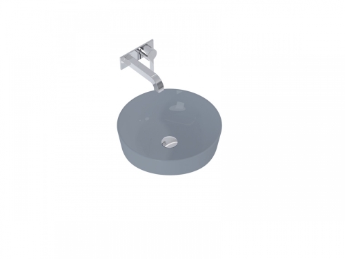 AREZZO design Lorca pultra ültethető mosdó ezüstszürke AR-145086