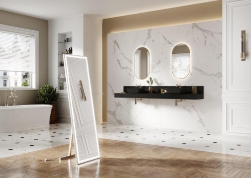 AREZZO design Reni pultra ültethető mosdó matt fekete AR-145058
