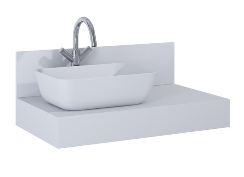 AREZZO design Reni pultra ültethető mosdó matt szürke AR-145096