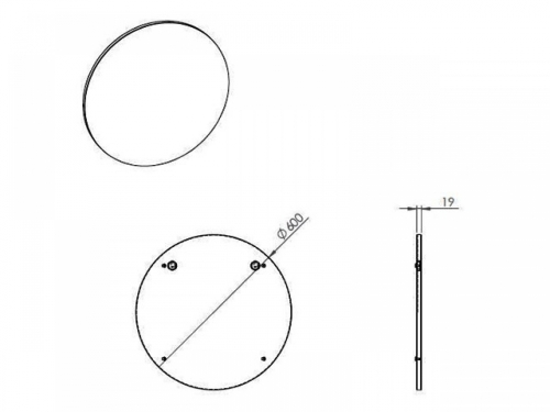 Arezzo Design Kerek tükör 60 cm AR-166830
