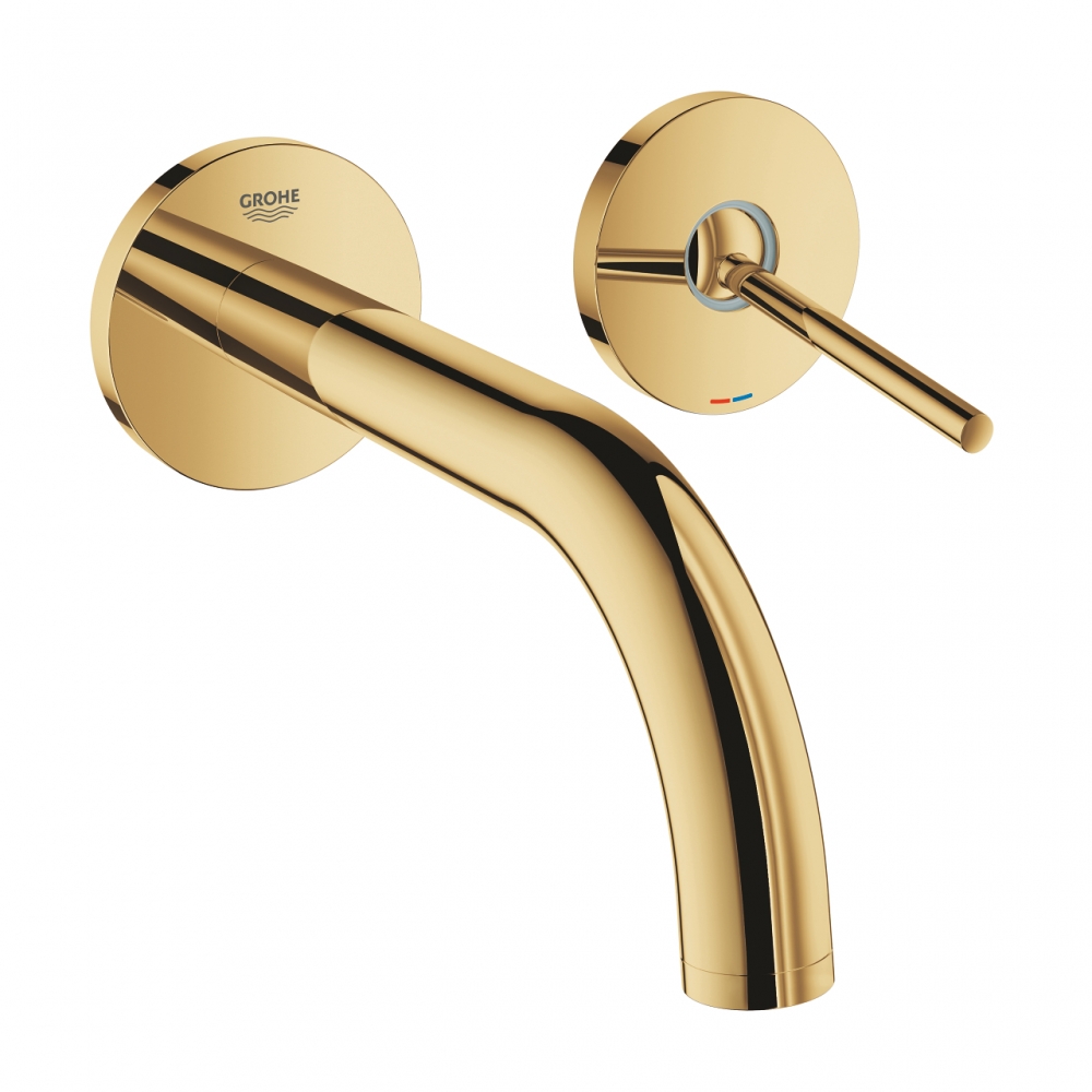 Grohe Atrio kétlyukas mosdócsaptelep, joystick-os vezérléssel, cool sunrise 19287GL3