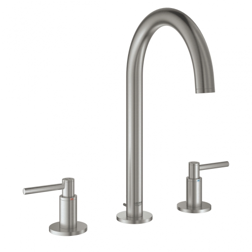 Grohe Atrio 3-lyukas mosdócsaptelep M-es méret, matt szuperacél 20009DC3