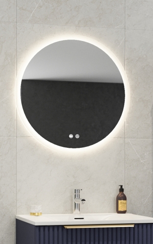 Tboss Floating Mirror Aura Round 60 tükör páramentesítővel, érintőgombos vezérléssel