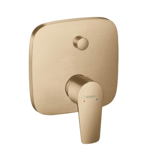 Hansgrohe Talis E falsík alatti kádcsaptelep színkészlet, biztonsági kombinációval, szálcsiszolt bronz 71474140
