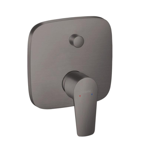 Hansgrohe Talis E falsík alatti kádcsaptelep színkészlet, biztonsági kombinációval, szálcsiszolt fekete króm 71474340