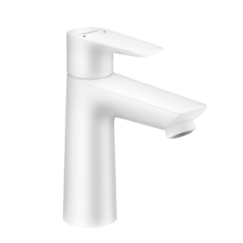 Hansgrohe Talis E Egykaros mosdócsaptelep 110 lefolyógarnitúra nélkül, matt fehér 71712700