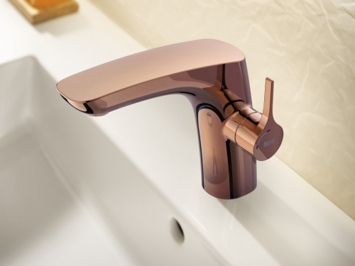 Roca Insignia ColdStart mosdó csaptelep, rose gold A5A3B3ARG0
