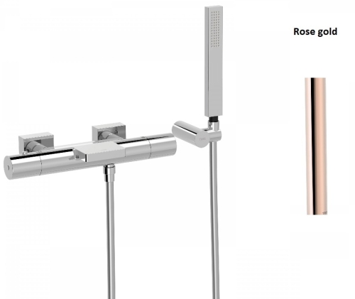 Tres Project termosztátos kádtöltő csaptelep, rose gold 21117409OP