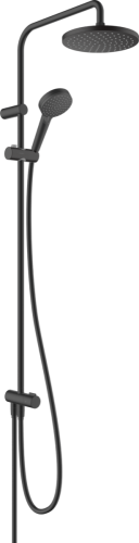 Hansgrohe Vernis Blend Showerpipe 200, 1 jet, Reno, zuhanyrendszer matt fekete 26272670