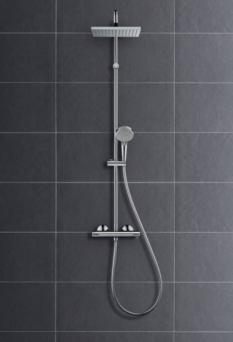 Hansgrohe Vernis Shape Showerpipe 230, 1 jet, termosztátos zuhanyrendszer 26286000