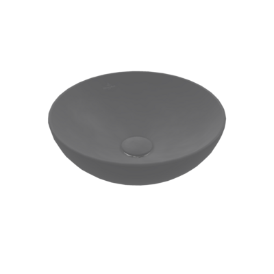 Villeroy and Boch Loop & Friends Surface 38 cm ráültethető mosdó Graphite CeramicPlus felülettel 4A4500i4