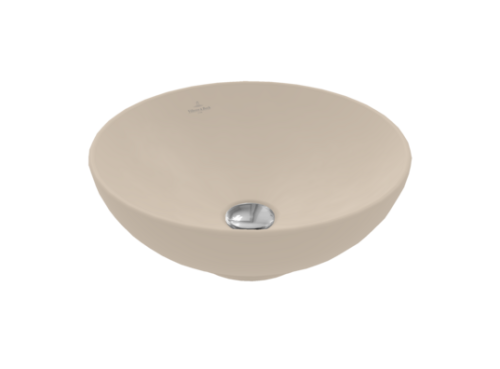 Villeroy and Boch Loop & Friends Surface 38 cm ráültethető mosdó Almond CeramicPlus felülettel 4A4501AM
