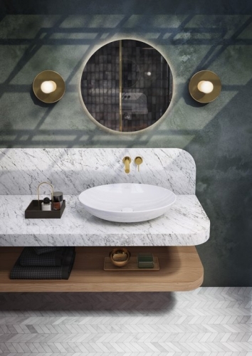 Villeroy and Boch Loop & Friends Surface 62x42 cm ráültethető mosdó Stone White CeramicPlus felülettel 4A4800RW