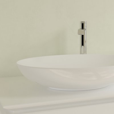 Villeroy and Boch Loop & Friends Surface 62x42 cm ráültethető mosdó Stone White CeramicPlus felülettel 4A4801RW
