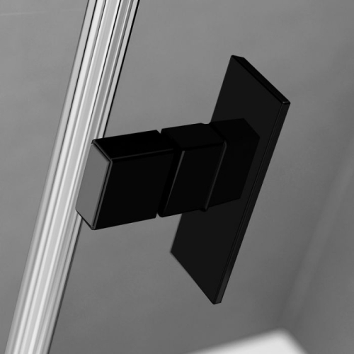 Radaway Nes Black DWJ II 110 cm jobbos zuhanyajtó, fekete 10036110-54-01R