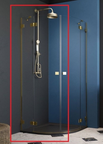 Radaway Essenza Pro Gold PDD 80 B zuhanykabin (egy ajtó), balos 10095080-09-01L