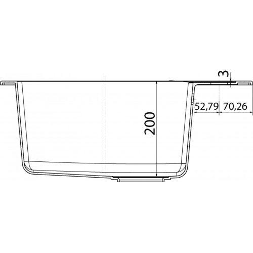 Franke Sirius Tectonite mosogató 560x530 mm, fehér 114.0284.165