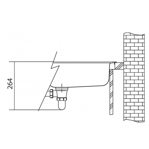 Franke Rondo RON 610-41 rozsdamentes mosogató 510 mm 101.0286.003