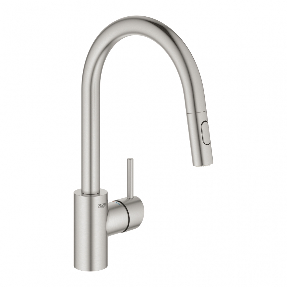 Grohe Concetto egykaros mosogatócsap, matt szuperacél 31483DC2