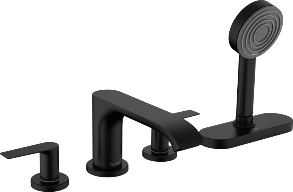 Hansgrohe Vivenis Peremre szerelhető kádcsaptelep sBox-szal, matt fekete 75444670