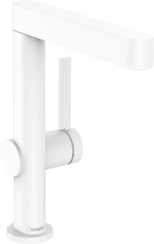Hansgrohe Finoris egykaros mosdócsaptelep 230, elforgatható kifolyóval és push-open lefolyógarnitúrával, matt fehér 76060700
