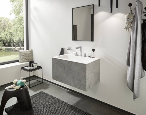 Hansgrohe Finoris mosdócsaptelep 160, push-open lefolyógarnitúrával, króm 76034000