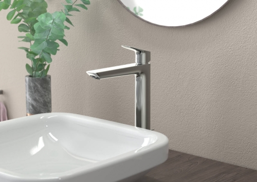 Hansgrohe Logis Fine egykaros mosdócsaptelep 240, automata lefolyógarnitúrával, króm 71257000