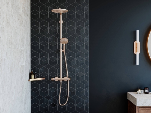 Hansgrohe AddStoris sarokpolc, szálcsiszolt bronz 41741140
