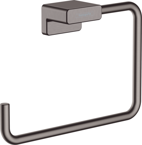 Hansgrohe AddStoris törölközőtartó, kampós, szálcsiszolt fekete króm 41754340