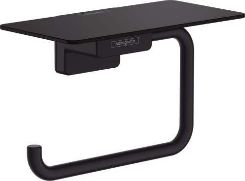 Hansgrohe AddStoris wc papír tartó polccal, matt fekete 41772670
