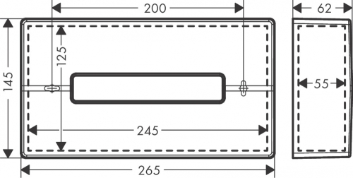 Hansgrohe AddStoris papírzsebkendő tartó, matt fehér 41774700