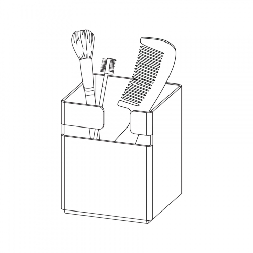 Deante Mokko Nero pohár, fekete ADM N912