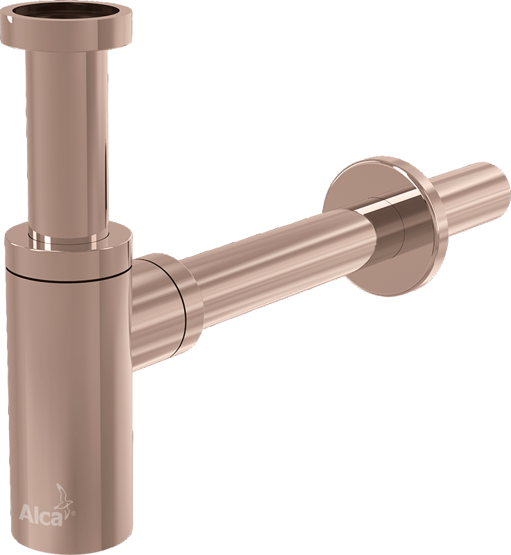 ALCA (Alcaplast) A400-RG-P DESIGN mosdószifon DN32, RED GOLD-fényes