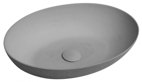 Sapho FORMIGO beton mosdó, 60x14,5x40,5cm, világos szürke FG029