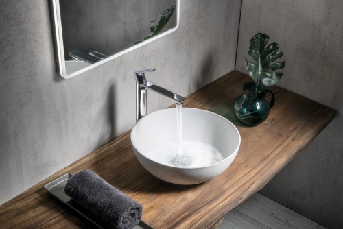 Sapho FORMIGO beton mosdó, átm:39cm, fehér FG031