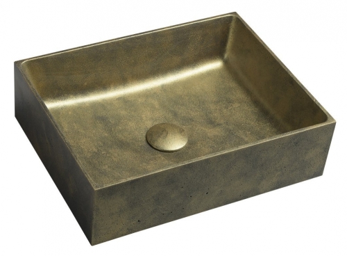 Sapho FORMIGO beton mosdó, 47,5x13x36,5cm, arany FG111