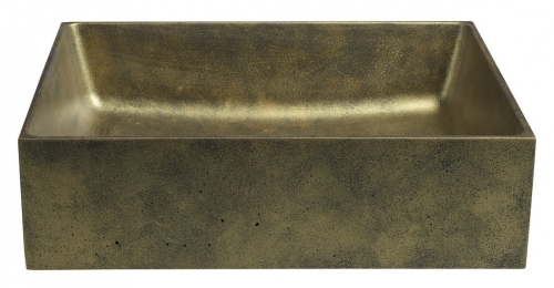 Sapho FORMIGO beton mosdó, 47,5x13x36,5cm, arany FG111