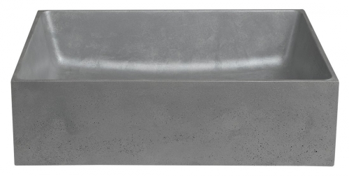 Sapho FORMIGO beton mosdó, 47,5x13x36,5cm, ezüst FG112