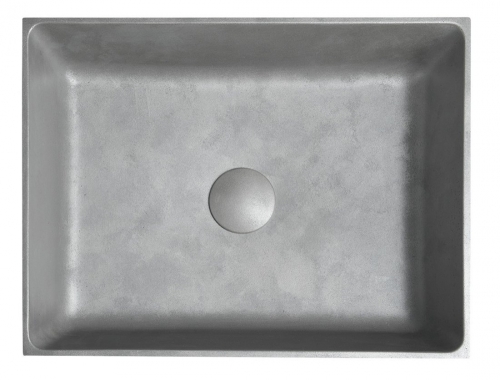 Sapho FORMIGO beton mosdó, 47,5x13x36,5cm, ezüst FG112