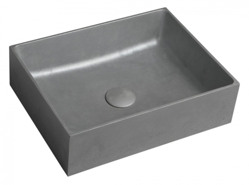 Sapho FORMIGO beton mosdó, 47,5x13x36,5cm, ezüst FG112