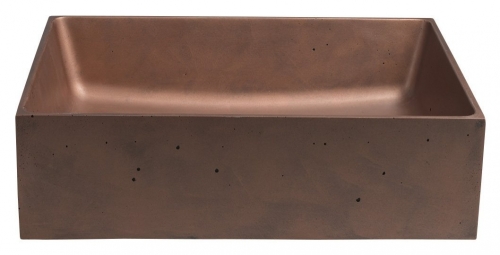 Sapho FORMIGO beton mosdó, 47,5x13x36,5cm, réz FG113